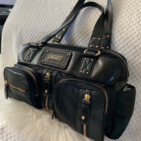 DKNY genuine leather with satin -Original - Picture 2 of 13